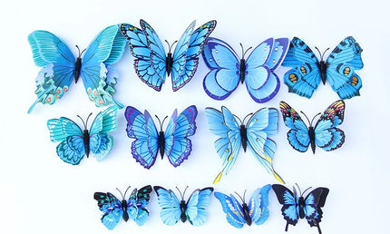 Set 12 Fluturi 3D Magnetici – Decor pentru Frigider și Pereți