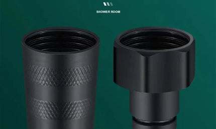 Furtun Duș Negru/Argintiu ShowerLine