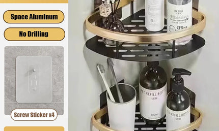 Raft Organizator de Baie fără Găurire QuickMount