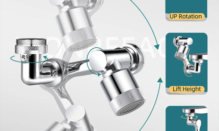 Extensor Robinet Universal Aurit – Conector Rotativ Antistropire pentru Lavoar