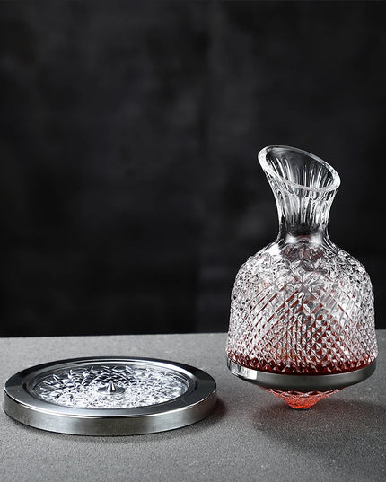 Decantor Rotativ Elegant din Cristal 1500ml