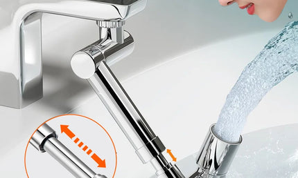 Extensor pentru Robinet cu Aerator 1440° – Filtru Antistropire și Economisire Apă