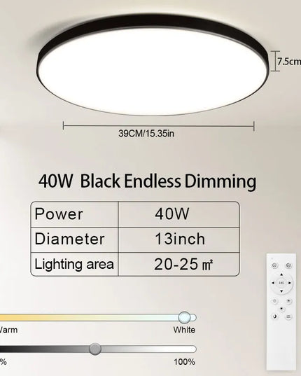 AquaGlow Ultra – Plafonieră LED Ultra-Subțire și Rezistentă la Apă