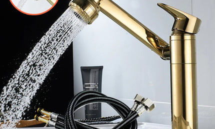 Robinet Lavoar cu Rotație 1080° – Mixer Apă Caldă și Rece, Antistropire
