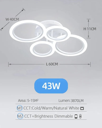 Candelabru LED Modern RingGlow