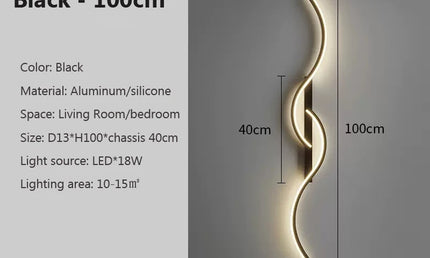 Aplica LED Modernă Minimalistă – Lumină de Perete pentru Dormitor și Living