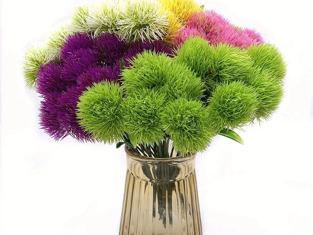 Set 10 Flori Decorative Artificiale Păpădie – Decor Versatil pentru Nunți, Casă și Grădină, Ușor de Întreținut
