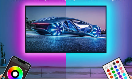 Benzi LED RGB Sincronizate cu Muzica pentru Decorul Camerei și Iluminat TV