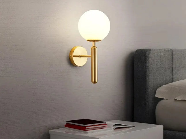 Aplica Nordică Modernă cu Bază E27 – Lumină de Perete pentru Dormitor și Baie