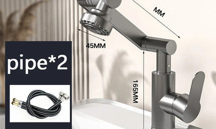 Robinet Lavoar cu Rotație 1080° – Mixer Apă Caldă și Rece, Antistropire