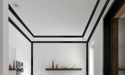 Bandă Decorativă Autoadezivă cu Efect de Oglindă 3D