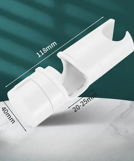 Suport Universal pentru Pălărie de Duș – Reglabil 18~25 mm, Montaj Rapid, Finisaj Cromat