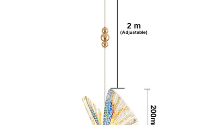 Lustră LED Fluture Nordic – Lampă Suspendată Modernă pentru Dormitor, Living și Bucătărie