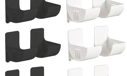 Set 16 Suporturi pentru Depozitare accesorii, Fără Găurire – Montabile pe Perete pentru Bucătărie, Baie sau Dormitor