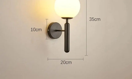 Aplica Nordică Modernă cu Bază E27 – Lumină de Perete pentru Dormitor și Baie