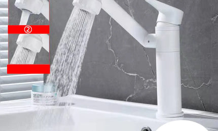 Robinet Lavoar cu Rotație 1080° – Mixer Apă Caldă și Rece, Antistropire