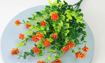 Buchet de Flori Artificiale Rezistente la UV - Decorațiuni Elegante pentru Interior și Exterior