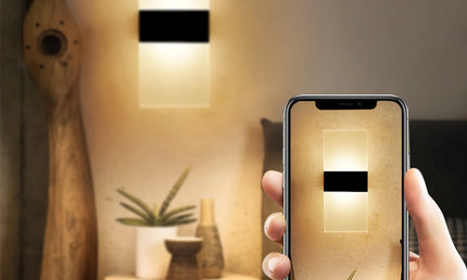 Aplica LED Modernă cu Senzor Tactil și Mișcare – Lumină Nocturnă pentru Dormitor
