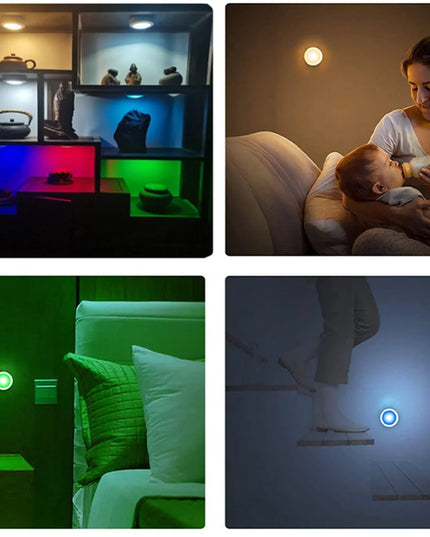 Iluminat LED Reglabil pentru Dulap sau spații înguste, cu Telecomandă și Culori RGB