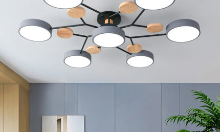 Candelabru LED Modern 3 Culori pentru Living, Dormitor, Hotel și Birou