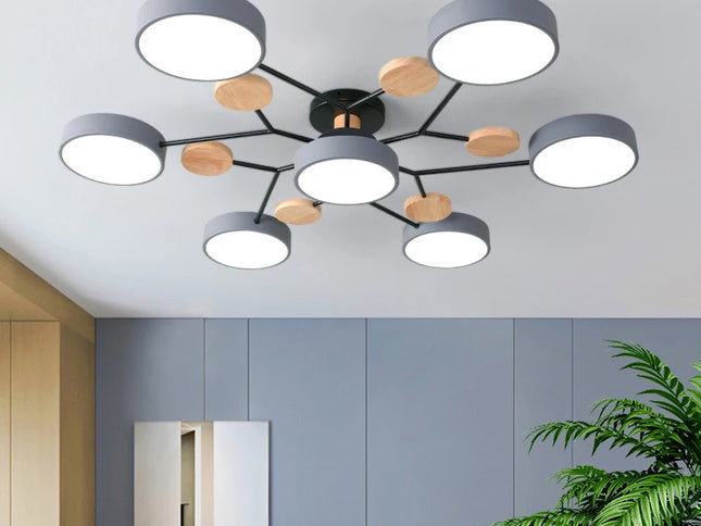 Candelabru LED Modern 3 Culori pentru Living, Dormitor, Hotel și Birou