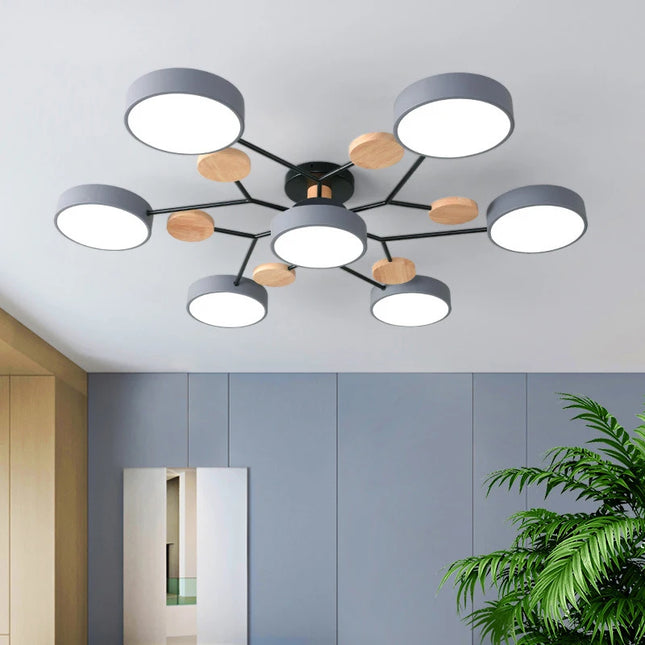 Candelabru LED Modern 3 Culori pentru Living, Dormitor, Hotel și Birou