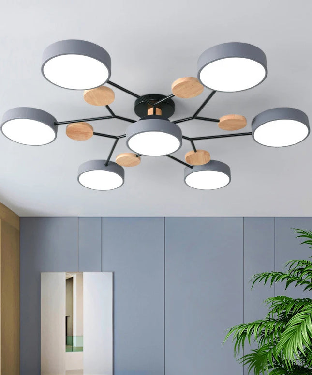 Candelabru LED Modern 3 Culori pentru Living, Dormitor, Hotel și Birou