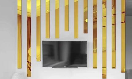 Bandă Decorativă Autoadezivă cu Efect de Oglindă 3D