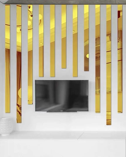Bandă Decorativă Autoadezivă cu Efect de Oglindă 3D