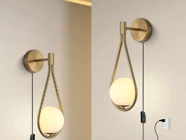 Aplica LED Modernă din Cupru Negru – Lumină pentru Dormitor, Hol sau Perete TV