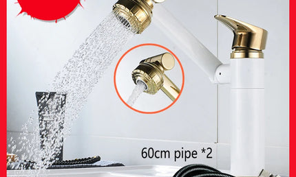 Robinet Lavoar cu Rotație 1080° – Mixer Apă Caldă și Rece, Antistropire