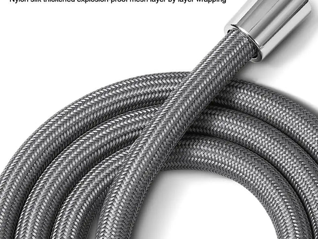 Furtun Duș Nylon Flexibil – 1.5/2.0 Metri, Presiune Ridicată, Antifracție