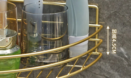 Raft organizator pentru baie cu montare pe perete