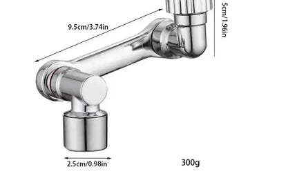Set 2 Extensoare pentru Robinet cu Braț Mecanic – Rotire 1080° pentru Chiuvetă Baie