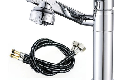 Robinet Lavoar cu Rotație 1080° – Mixer Apă Caldă și Rece, Antistropire