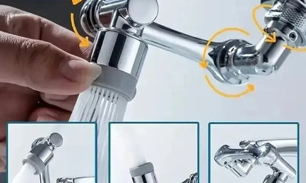 Set 2 Extensoare pentru Robinet cu Braț Mecanic – Rotire 1080° pentru Chiuvetă Baie