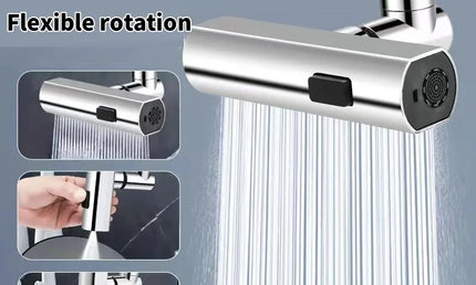 Extensor Universal pentru Robinet Feiyu – Antistropire și Flux Cascadă