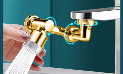 Extensor Robinet Universal Aurit – Conector Rotativ Antistropire pentru Lavoar