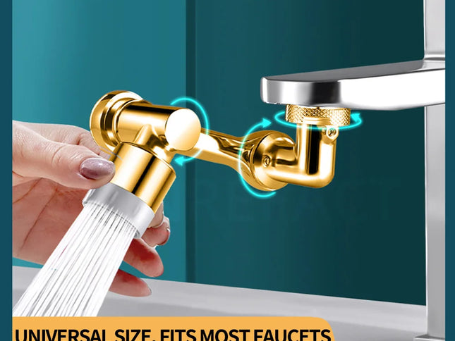 Extensor Robinet Universal Aurit – Conector Rotativ Antistropire pentru Lavoar