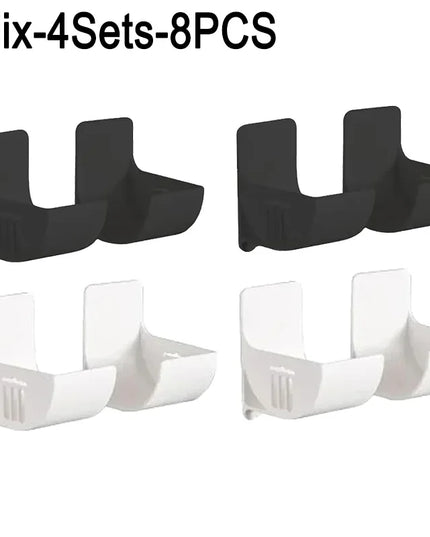 Set 16 Suporturi pentru Depozitare accesorii, Fără Găurire – Montabile pe Perete pentru Bucătărie, Baie sau Dormitor