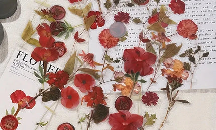 Set de 40 Autocolante Floral Vintage, Ideal pentru Proiecte DIY, Scrapbooking și Jurnale