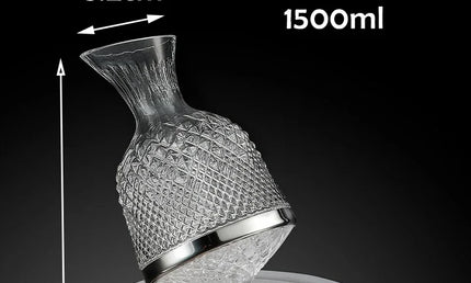 Decantor Rotativ Elegant din Cristal 1500ml
