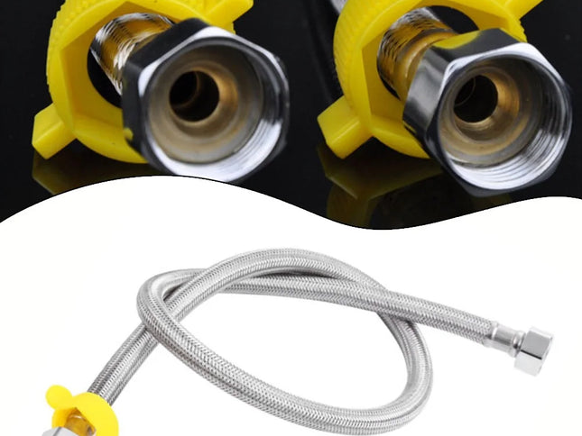 Furtun Flexibil Antiexplozie din Oțel Inoxidabil – 1/2 Inch, 30/50cm, Pentru Bucătărie și Baie