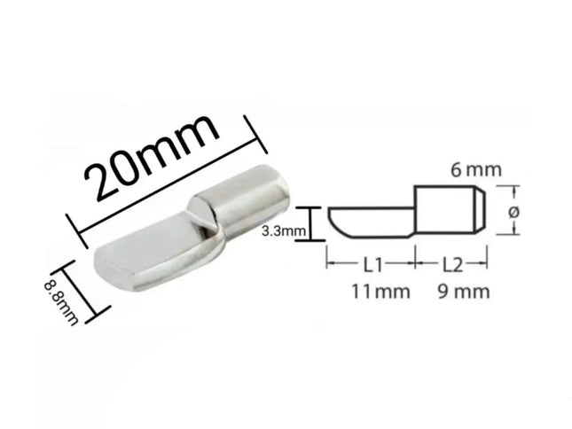 Pin suport raft - suporturi mini pentru rafturi și polițe