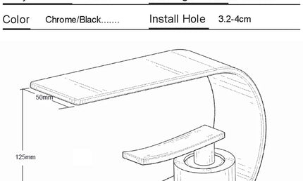 Baterie Lavoar Modernă – Mixer Apă Caldă și Rece, Flux Cascadă, Design Negru/Alb